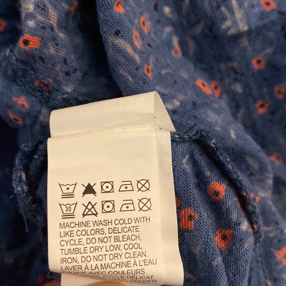 Lucky Brand Floral Peplum Waist Blouse - Picture 15 of 15